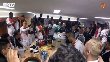 Le vestiaire de l'AS Monaco en fusion après sa victoire sur Manchester City