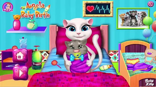 Мультик ИГРА Говорящий Кот Том и Кошечка Анжела СВАДЬБА. Мультфильм для детей, на русском.