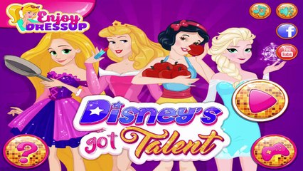 Disneys Got Talent - Disney Princess Elsa Rapunzel Aurora Snow White Game For Girls