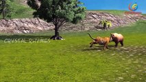 bear v/s Dinosaurs Finger Family Nursery Children 3d English Rhymes | Dinosaur Attacks