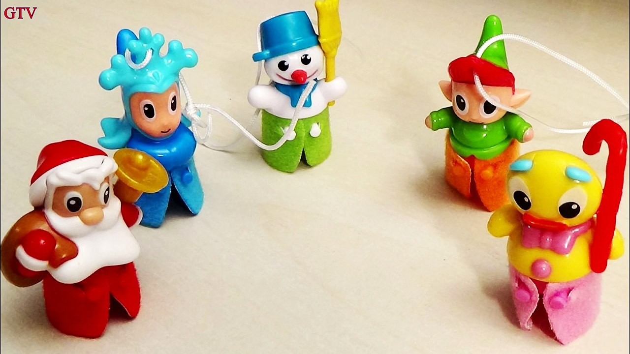 Санта палец Семья питомник рифмы Дети песни Дет...