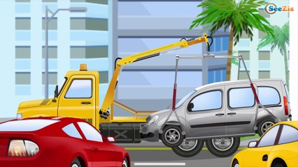 Learn Emergency The Tow Truck is a Super Hero HELP FRIENDS - Tractor Pavlik - Cars & Truck for Kids