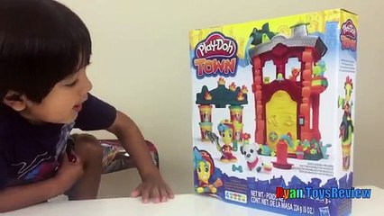 Play Doh Campfire Picnic Playset Fun Playdough toys for kids Ryan ToysReview