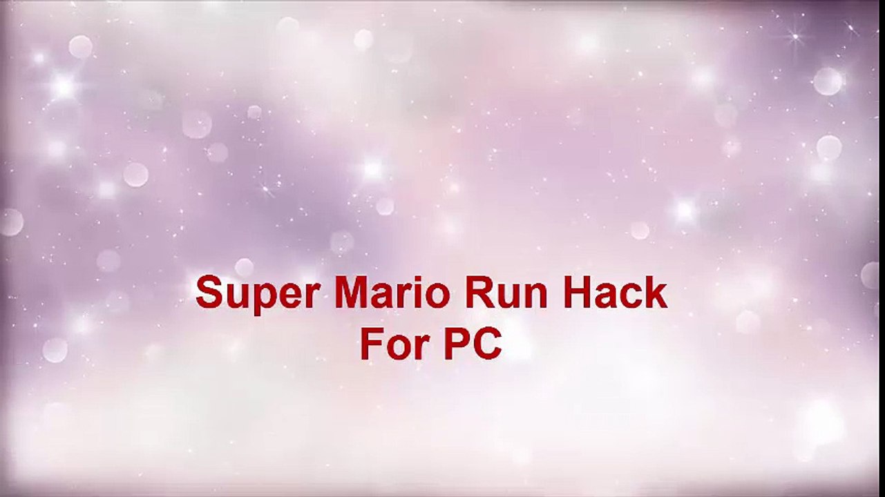 Super Mario Run Hack For PC