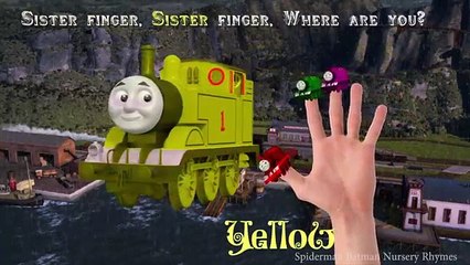 Thomas & Friends Finger Family Nursery Rhymes Song - Learning Colors for Kids with Thomas