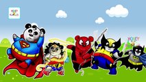 Superheroes Panda Funny Finger Family Cartoon Songs HD | Panda Superheroes Children Nurser