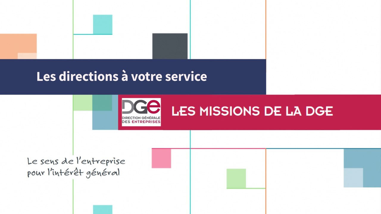 Les directions à votre service : Les missions de la DGE