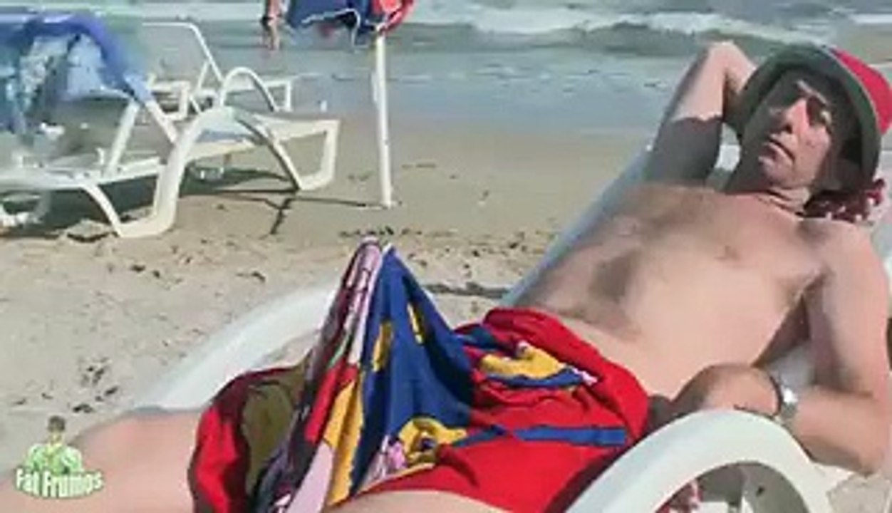 Man in USA beach See Bikni Girls and enjoy