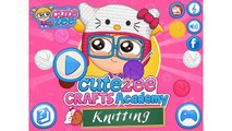 NEW Игры для детей—Disney Принцесса Cutezee ремесла академия Вязание—мультик для девочек