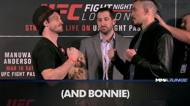 UFC Fight Night 107 ultimate media day face-offs