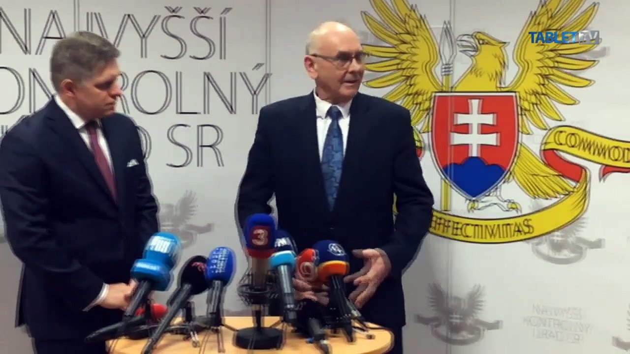 ZÁZNAM: TK predsedu vlády R. Fica a predsedu NKÚ K. Mitríka