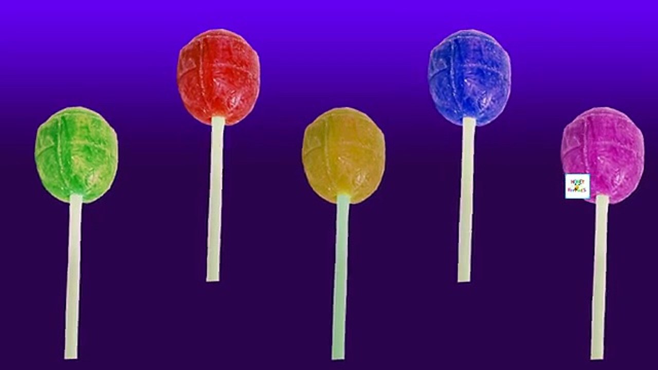 Lollipop Candy Cartoon Finger Family Nursery Kids Song - Daddy Finger