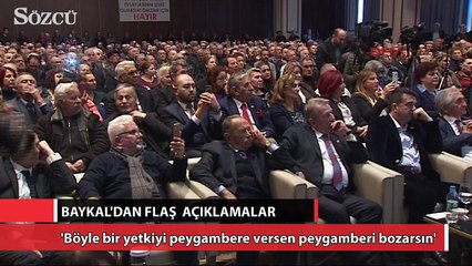 Baykal’dan flaş açıklamalar