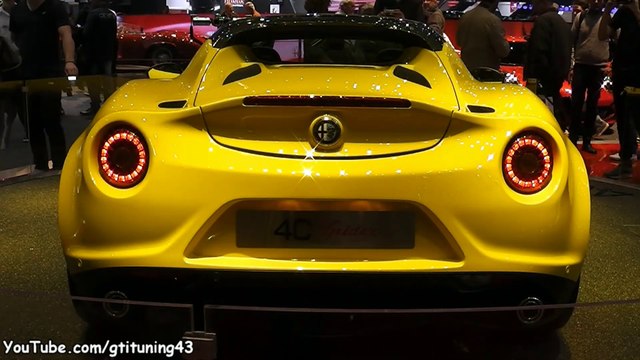 Alfa Romeo 4C Spider Jaune au Salon de Genève 2015