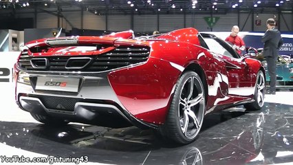 Mclaren 650S Spider Rouge Volcan au Salon de Genève 2015