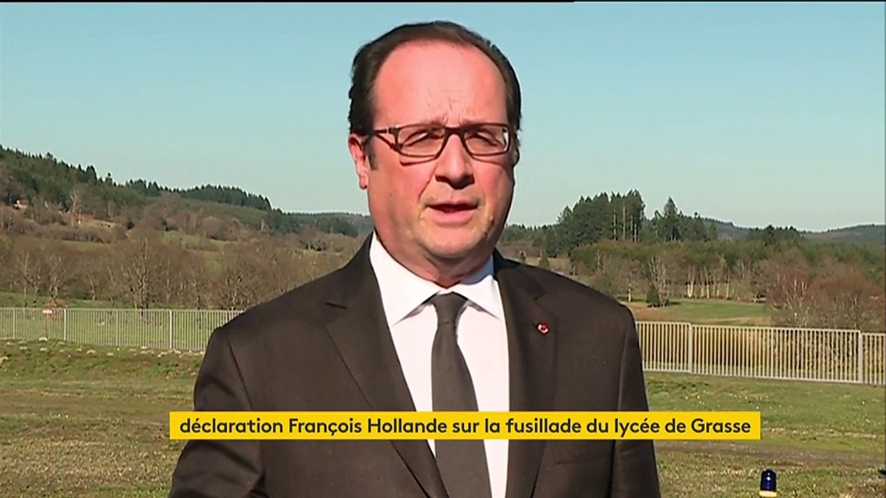 Coups de feu à Grasse, enveloppe piégée au FMI :"Tout cela me conduit à justifier l'état d'urgence", réagit François Hollande