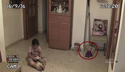 Girl playing in room