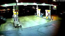 Runaway Uber causes massive fireball after crashing into gas station