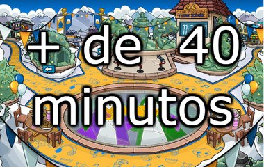 mais de 40 minutos de Club Penguin