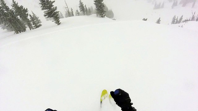 Skier Crashes into Tree After Jumping Off Cliff