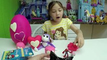 PLAYDOH SURPRISE EGG Valentines Day Special Elsa SpiderMan Trolls Peppa Pig Play-Doh Surp