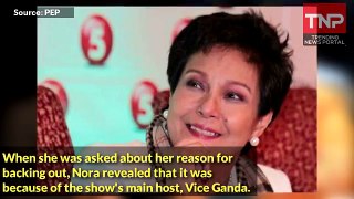 Vice Ganda Finally Breaks Silence on Nora Aunor's No-Show for Tawag ng Tanghalan.
