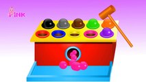 Learn Colors with Surprise Eggs Wooden Ball Hammer Educational Toys - Learning Video For K