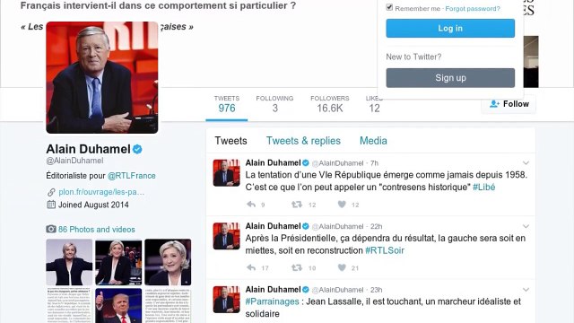 Violente passe d'armes entre Michèle Alliot-Marie et Alain Duhamel