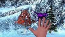 Colors Dinosaur Action Short Movies for Children | 3D Dinosaurs Finger Family Rhymes | Kid