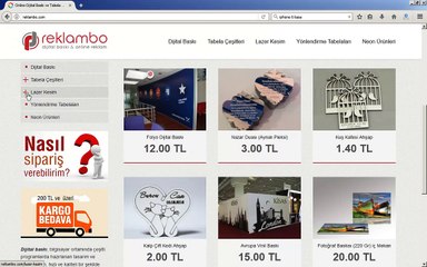 Reklambo.com - Havale ile sipariş vermek