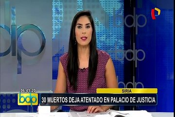 Siria: Más de 30 muertos deja ataque suicida contra Palacio de Justicia