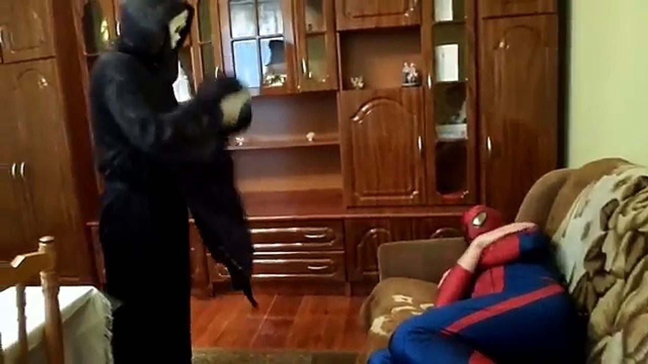 Frozen Elsa Spiderman vs Doctor! Spiderman is sick! The Joker Super Hero In Real Life IRL