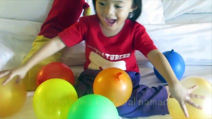 Lagu Anak Mengenal 10 Malaikat + Five Color Ballon Ã¢ÂÂ¤ Color Pop Ballons Song @LifiaTub