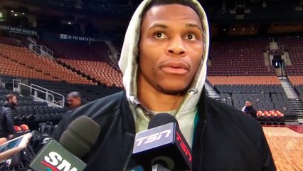 Russell Westbrook on Steph Curry