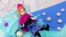 Disney Frozen Toy Review Disney Princess Anna Swirling Snow Sled and Princess Elsa Magic C