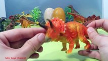 Легковые автомобили Дино динозавр динозавры Яйца боевые действия стегозавр сюрприз Игрушки Трицератопс trex