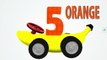 Learn Numbers Colors - Banana Car Spiderman Cartoon Videos With Color Cars For Kids Nurser