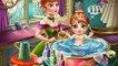 ANNA FROZEN Y SU BEBE! - ANNA FROZENS BABY WASH! - ANNA FROZEN É LAVAGEM DE BEBÊ