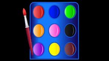 Learn Colors And Shapes with Colorful Brush For Children, Teach Colours, Baby Kids Learning Videos