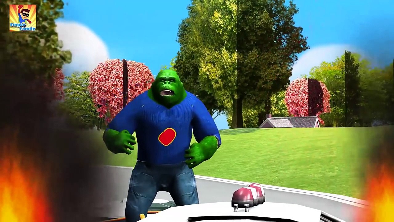 Crazy Gorilla Vs Crazy Dinosaur Finger Family Nursery Rhymes Collection | Finger Family