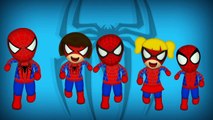 Spiderman Finger Family Songs Collection / Daddy Finger Family Nursery Rhymes Lyrics For C