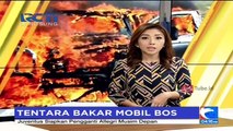 Dendam, Mobil Bos Hangus Dibakar Oknum Tentara Hingga Gosong