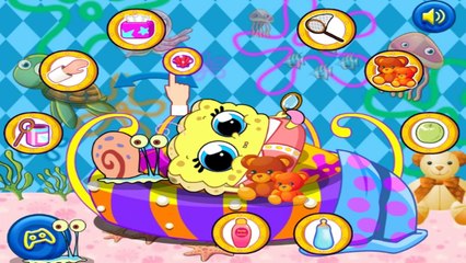 SpongeBob And Patrick Babysit - Baby Care And Dress Up Games For Kids