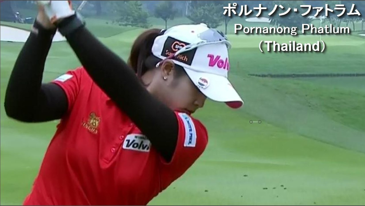 【ポルナノンファトラム】Pornanong Phatlum golf swing,スイング解析,LPGA