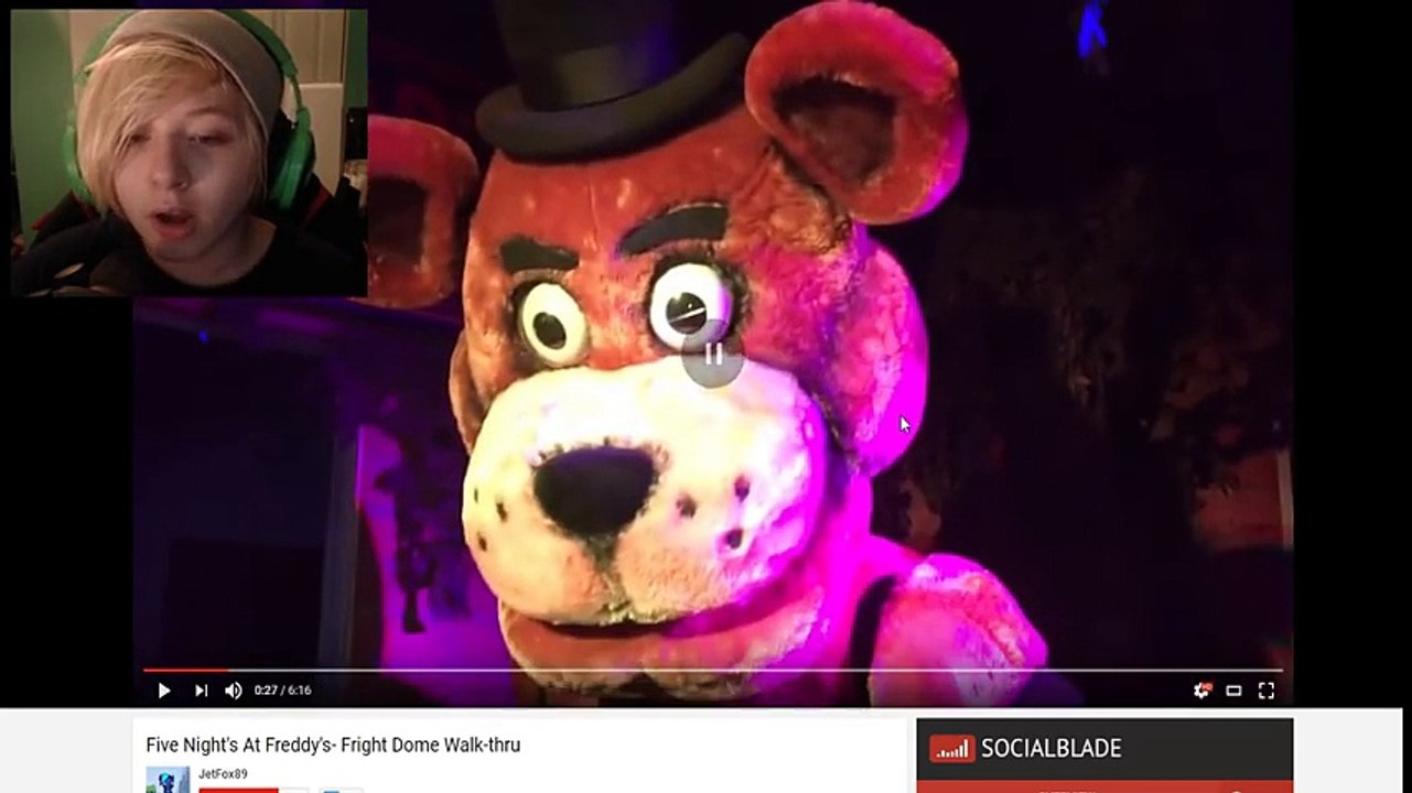 REAL LIFE FREDDY FAZBEAR'S PIZZA TOUR - FRIGHTDOME WALK THROUGH! (FNAF Fright Dome)