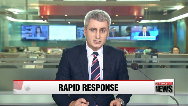 Two B-1B strategic bombers train over Korean skies