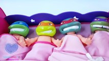 Teenage Mutant Ninja Turtles Baby Dolls Enjoy Eating and Potty Training! Fun Pretend Play