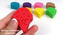 Learning Colours Video for Children Play-Doh Ice Cream with Cookie Cutters Fun