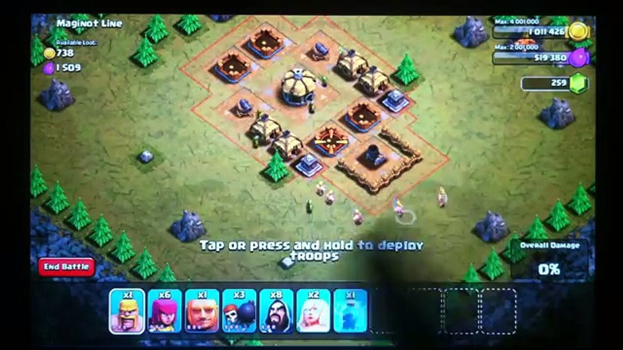 Clash of Clans Attack Maginot Line