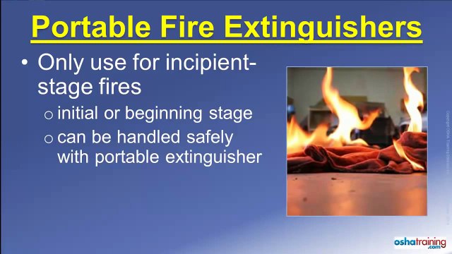 Portable Fire Extinguishers - Free OSHA Training